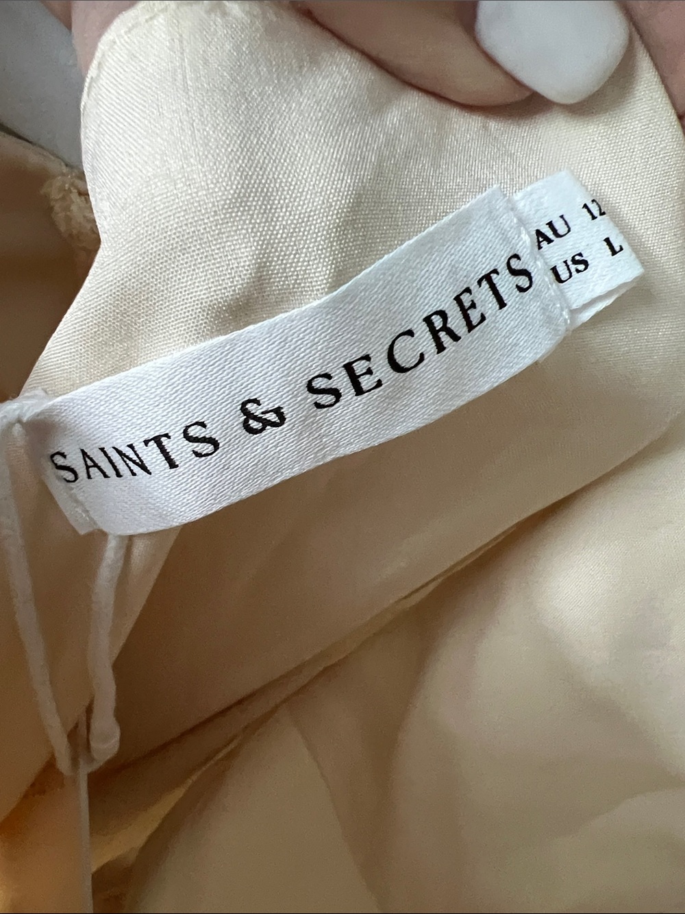 NWT REVOLVE Australia SHOWPO Saints & Secrets yellow corset maxi dress US L - Picture 5 of 11
